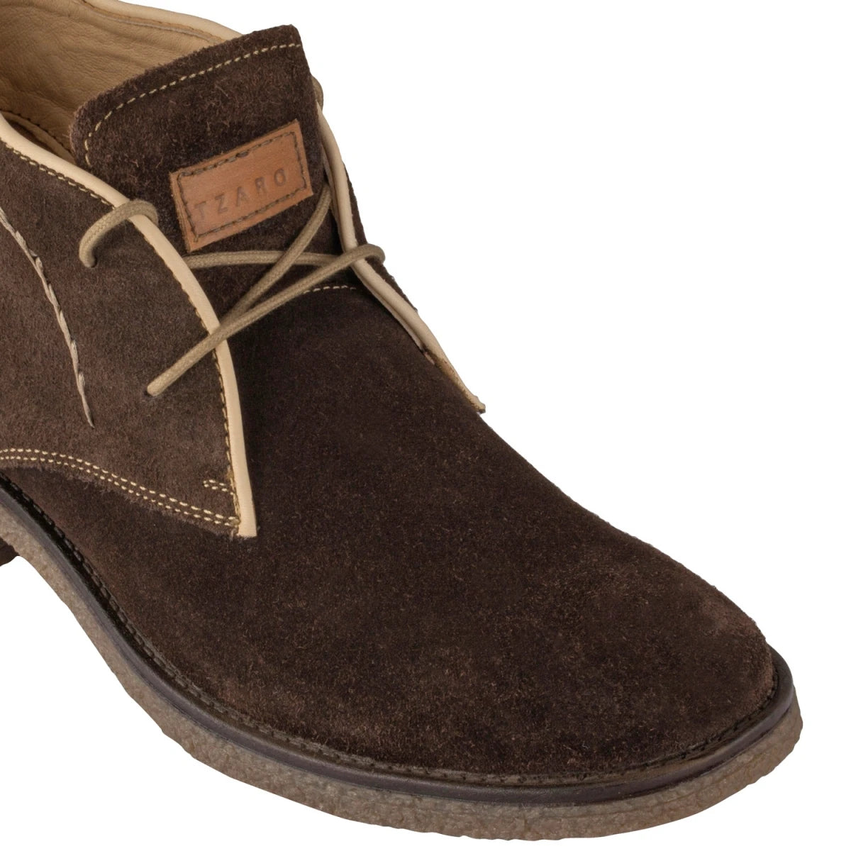 Pure Leather Brown Desert Boots in Suede - Dune (Brown)