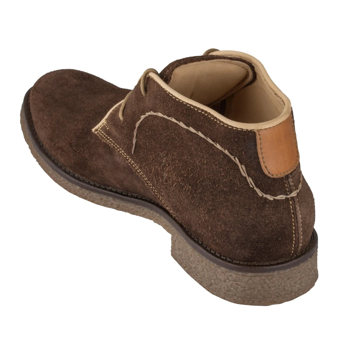 Pure Leather Brown Desert Boots in Suede - Dune (Brown)