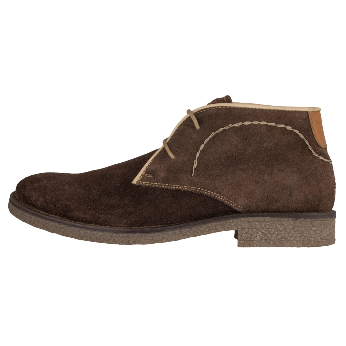 Pure Leather Brown Desert Boots in Suede - Dune (Brown)