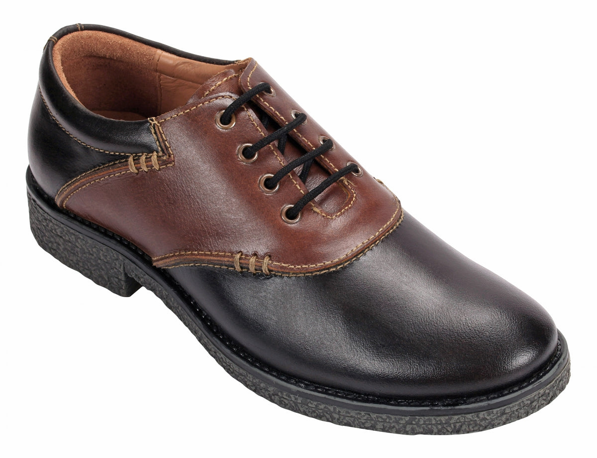 Black Genuine Leather Brogues Shoes Online