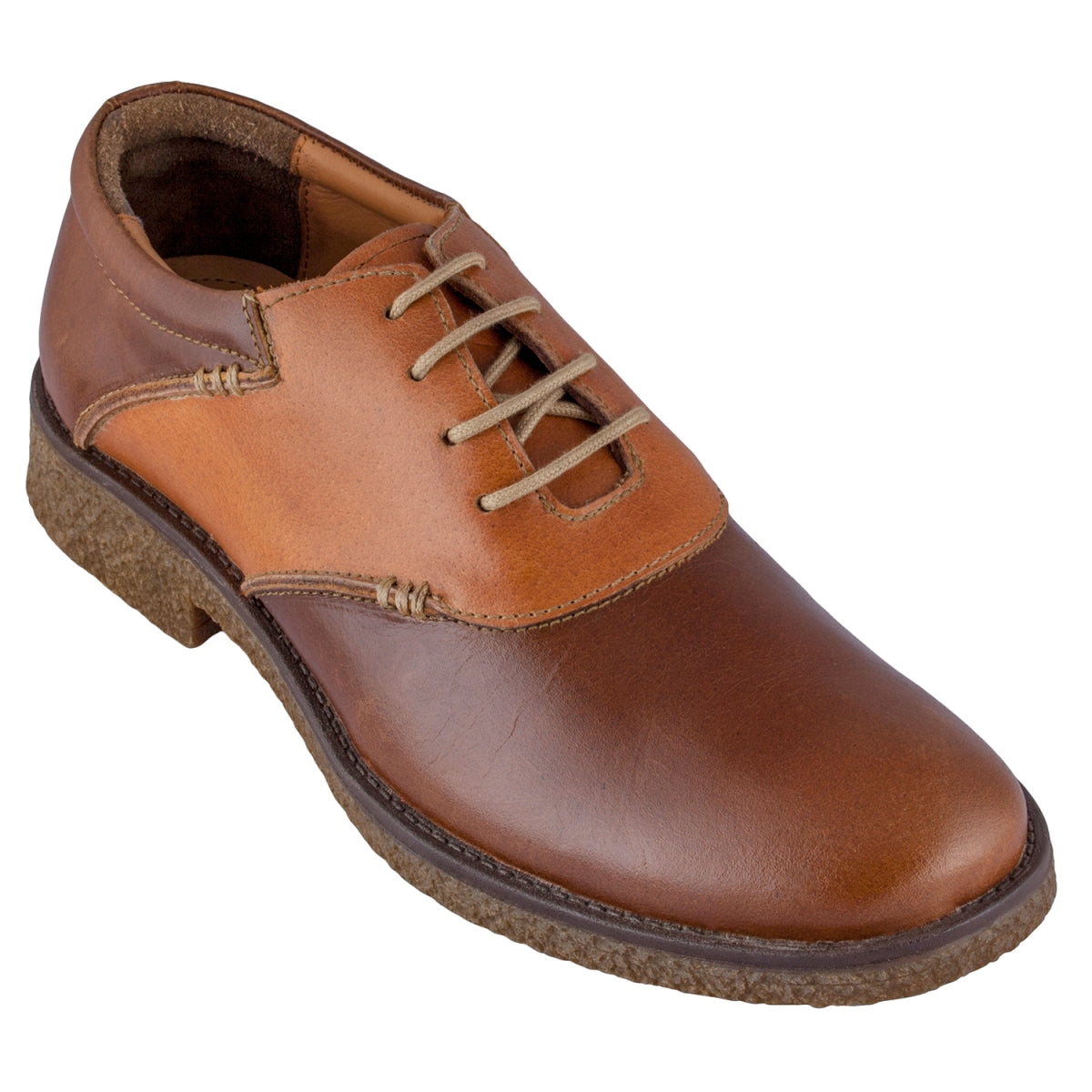 Pure Leather Derby with Crepe Sole - Elton(Tan), SH3226ELTAN