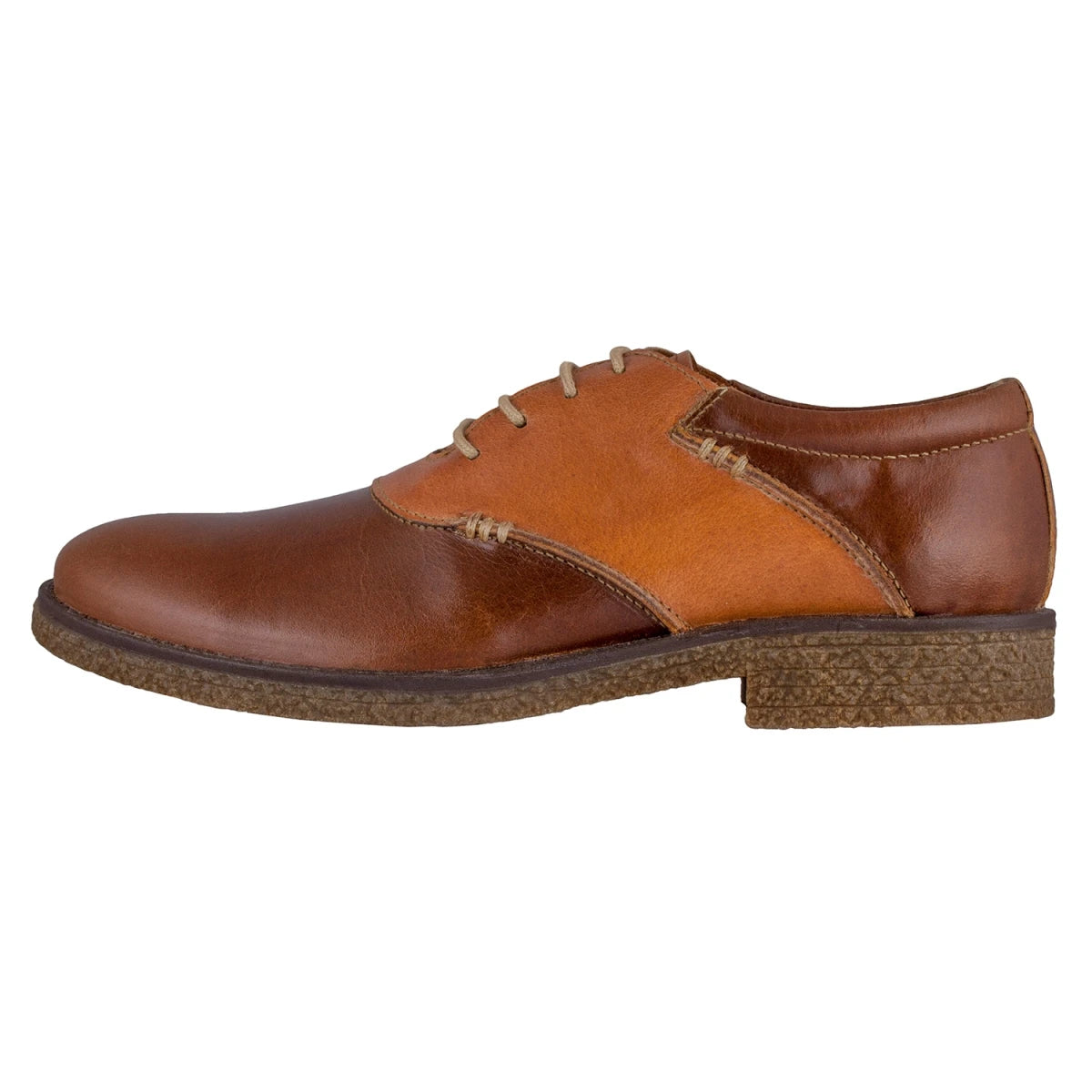 Pure Leather Derby with Crepe Sole - Elton(Tan), SH3226ELTAN