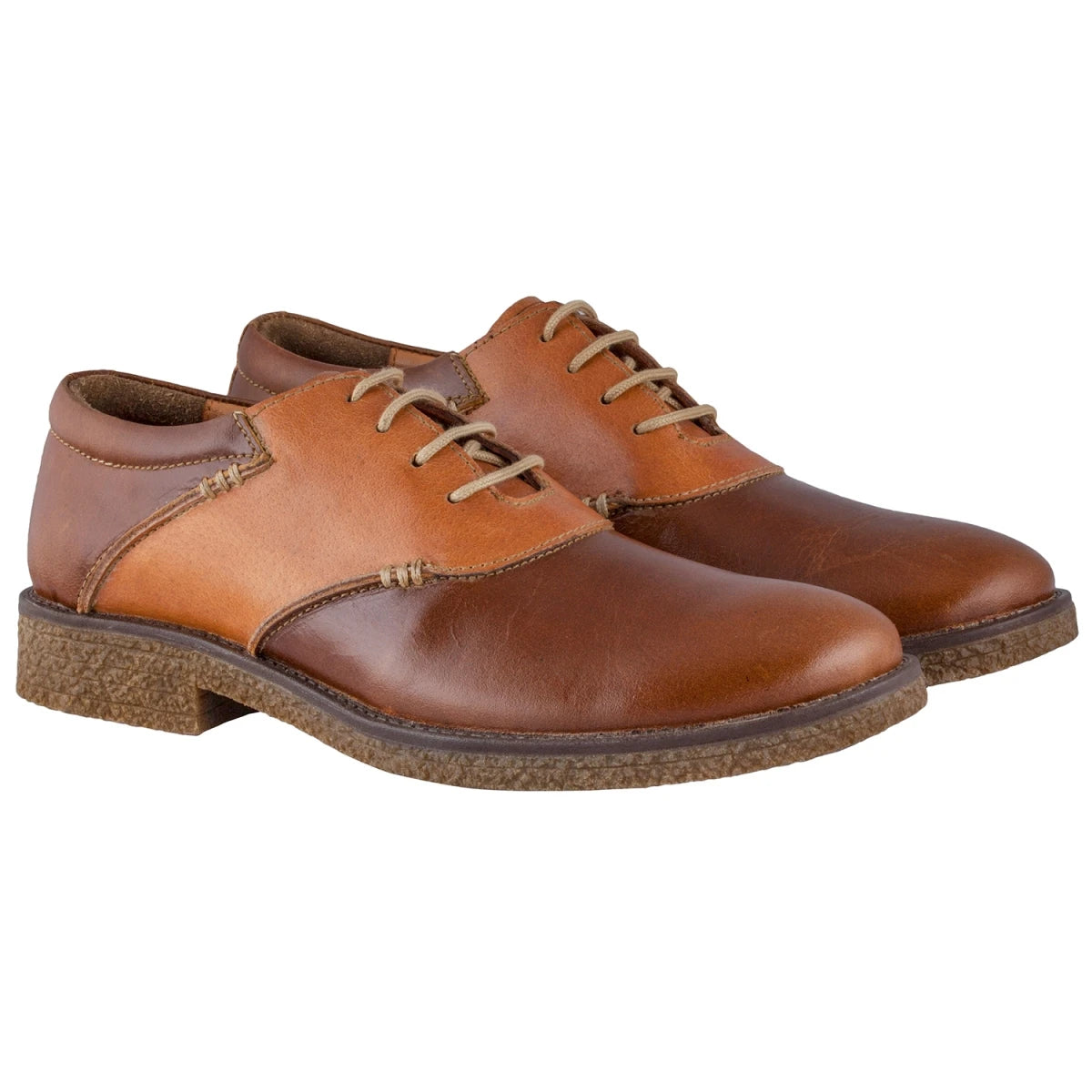 Pure Leather Derby with Crepe Sole - Elton(Tan), SH3226ELTAN