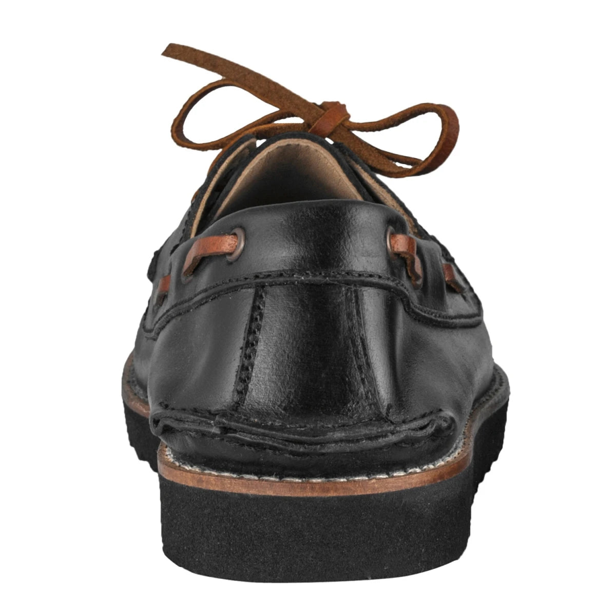 Pure Leather, Super-Light, Boat Shoes - Float (Black), SLBOAT114BLK