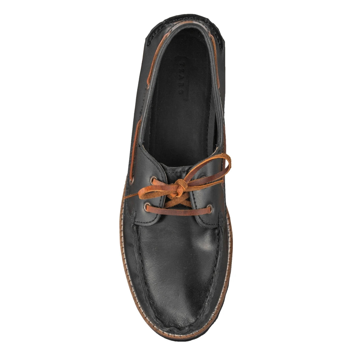 Pure Leather, Super-Light, Boat Shoes - Float (Black), SLBOAT114BLK