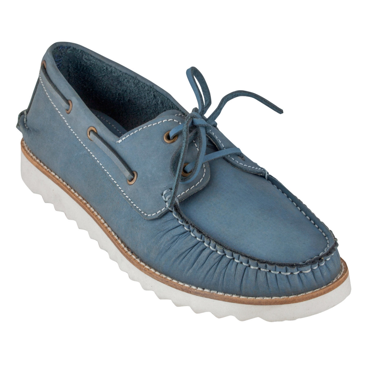 Pure Leather, Super Light, Boat Shoes - Float (Blue), SLBOAT115BLU