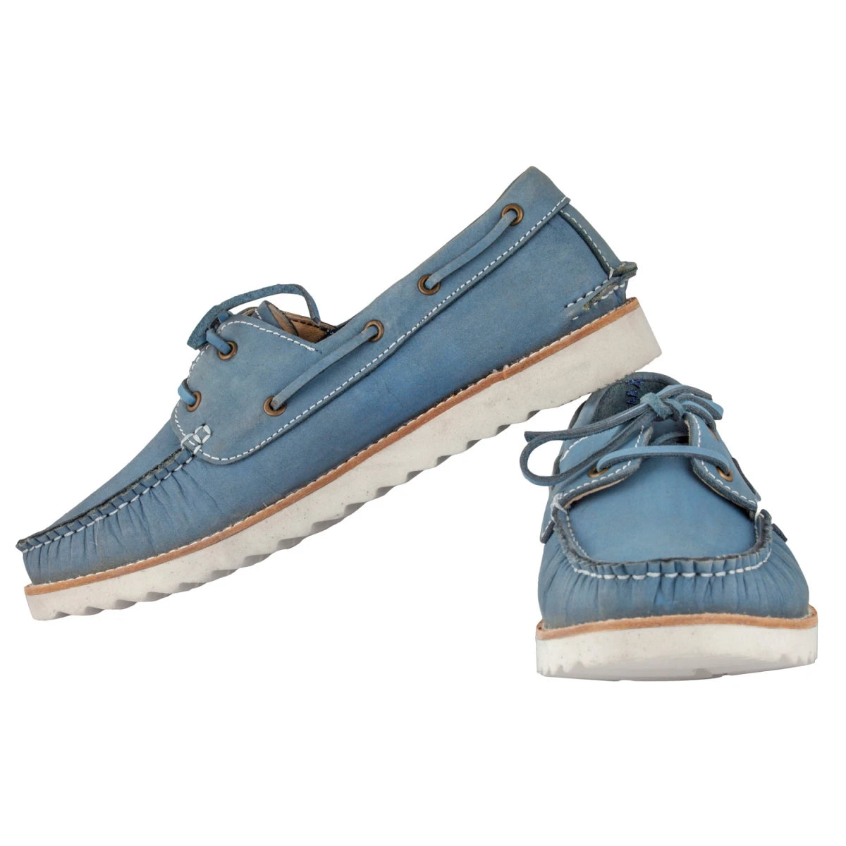 Pure Leather, Super Light, Boat Shoes - Float (Blue), SLBOAT115BLU