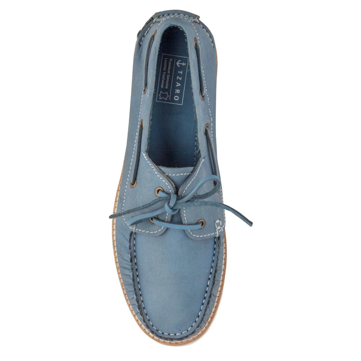 Pure Leather, Super Light, Boat Shoes - Float (Blue), SLBOAT115BLU