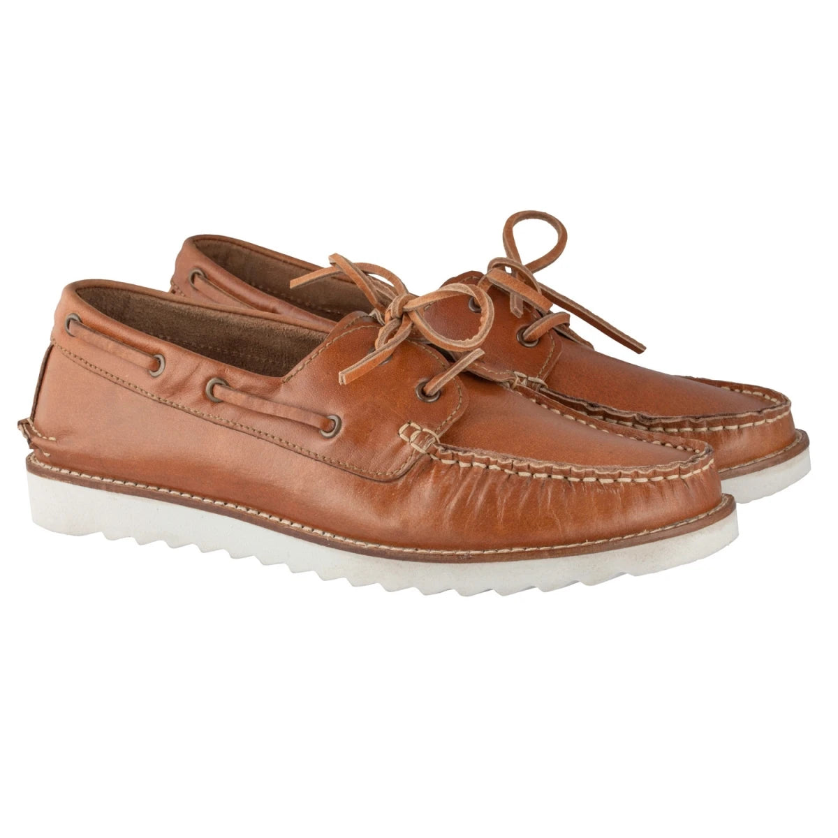 Pure Leather, Super Light, Boat Shoes - Float (Tan), SLBOAT116TAN