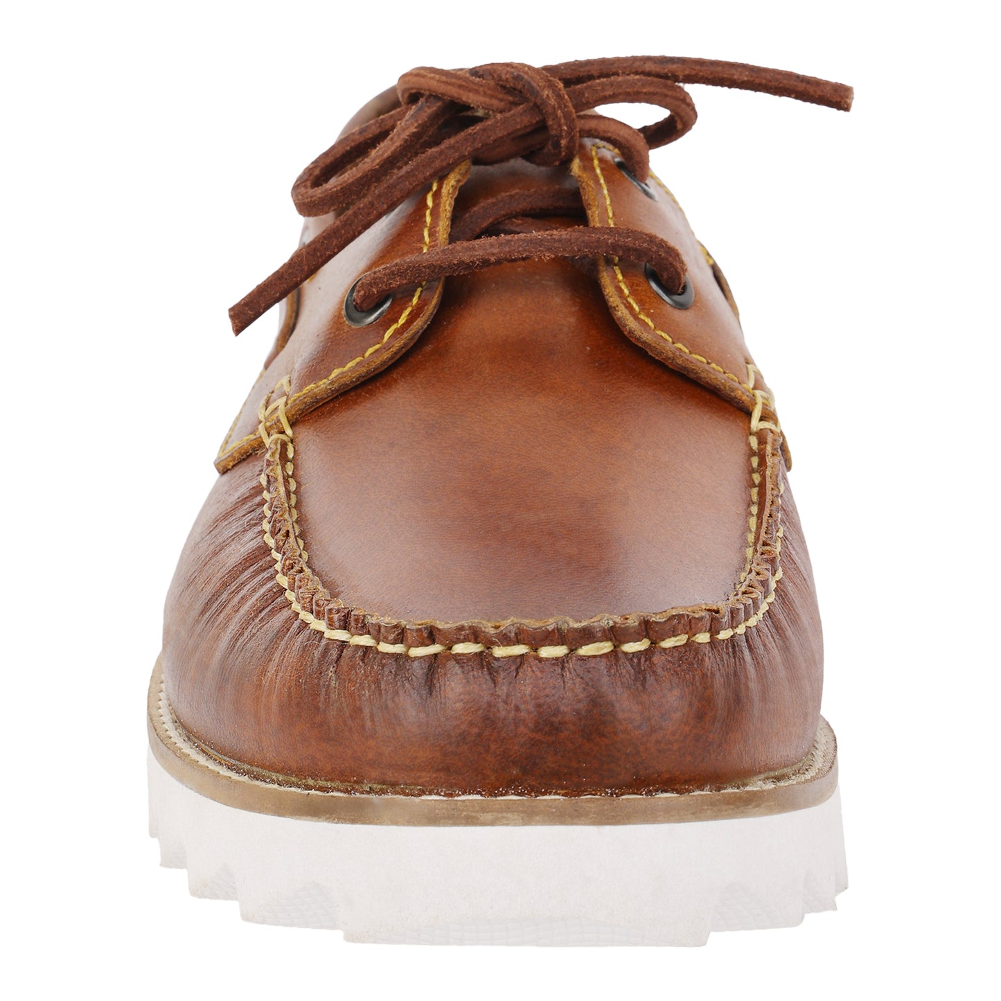 TZARO Super Light True Moccasin Construction Pure Leather Boat Shoe - Float TimTan, SLBOAT117TAN