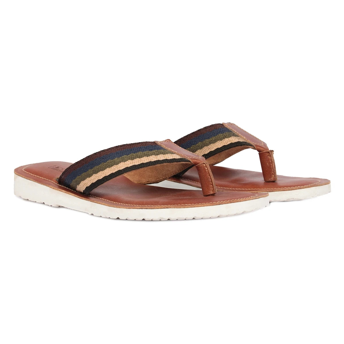 Pure Leather, Super-light, Slippers - Cloud (Tan), SLP9501TAN