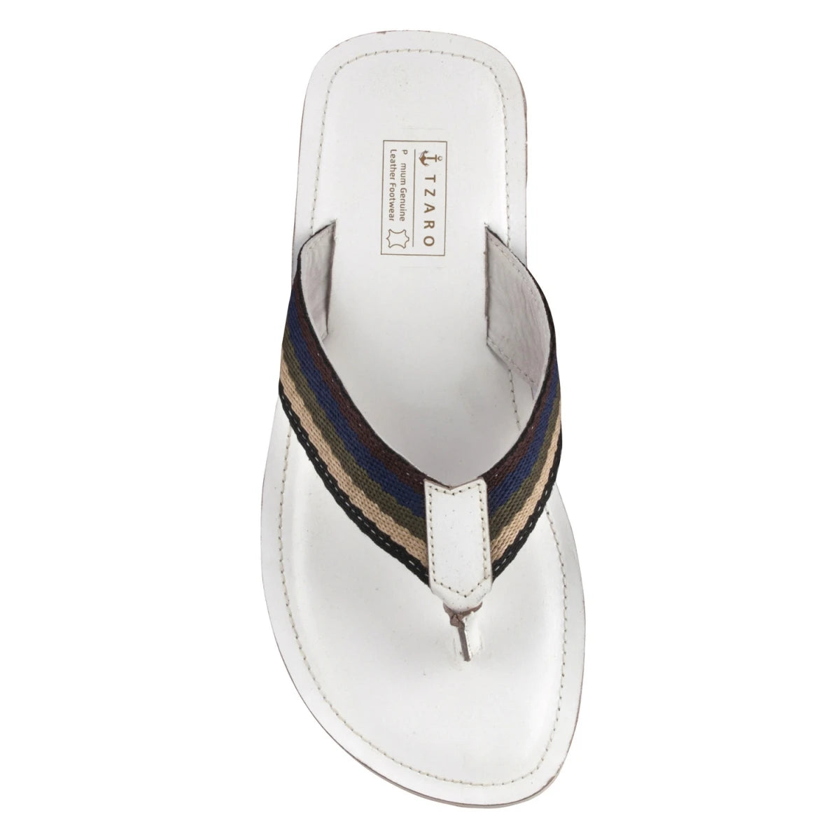 Pure Leather, Super-light, Slippers - Cloud (White), SLP9503WHT