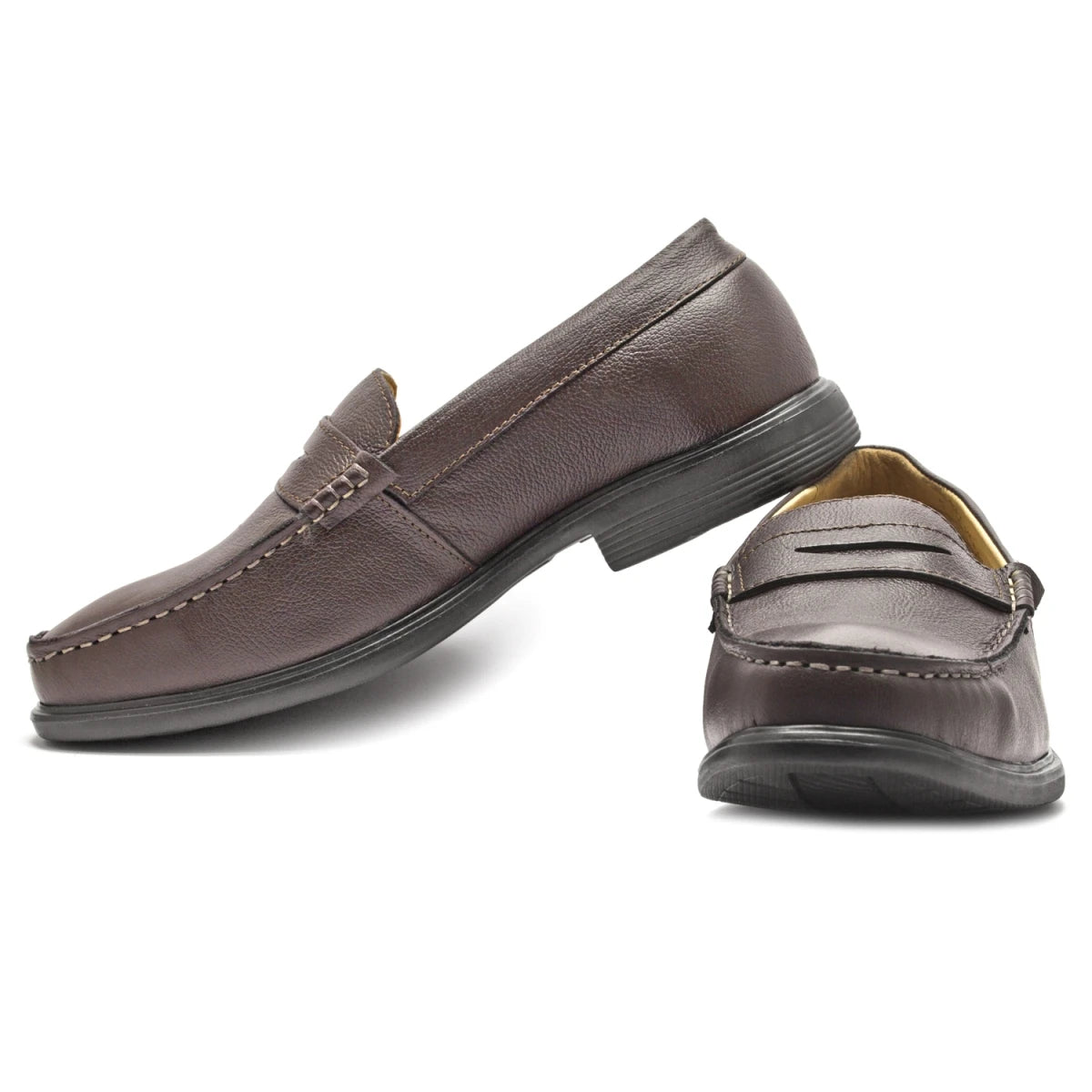 Pure Leather, Chocolate Color Slip-on Formal Shoes - Mr. Slipon Choco, SLPONCHC2413