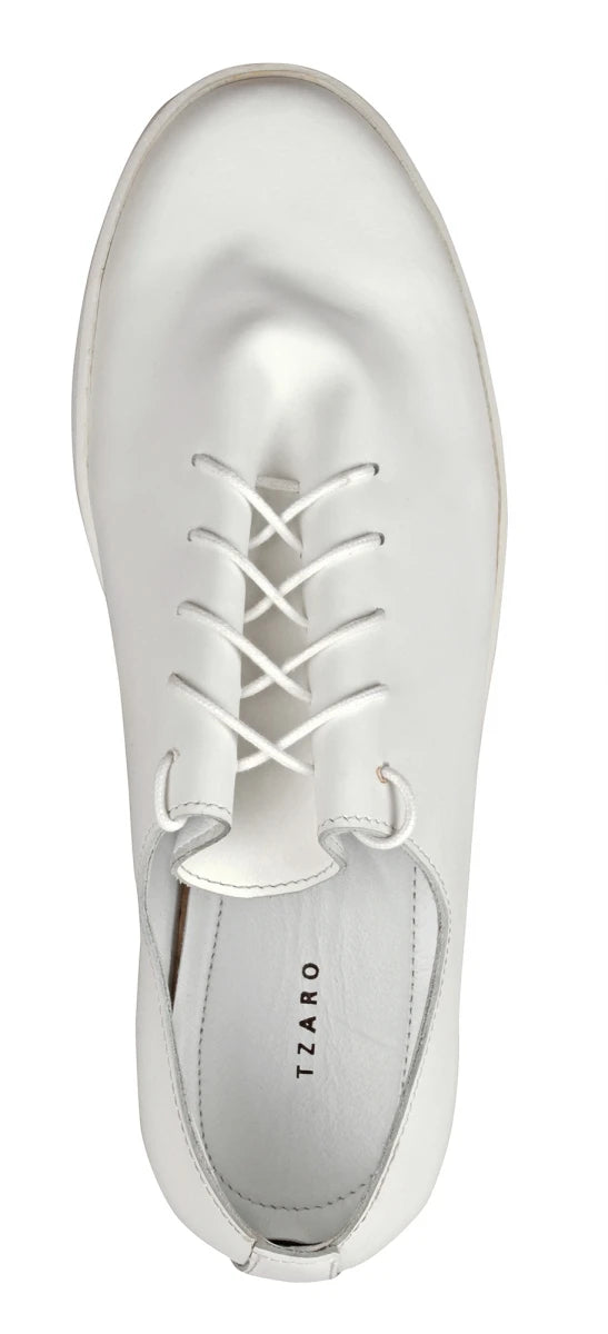 Pure Leather White Sneakers - Snowman, SNWMAN901