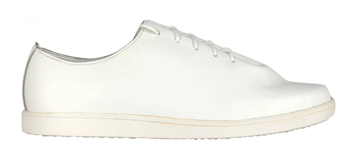 Pure Leather White Sneakers - Snowman, SNWMAN901