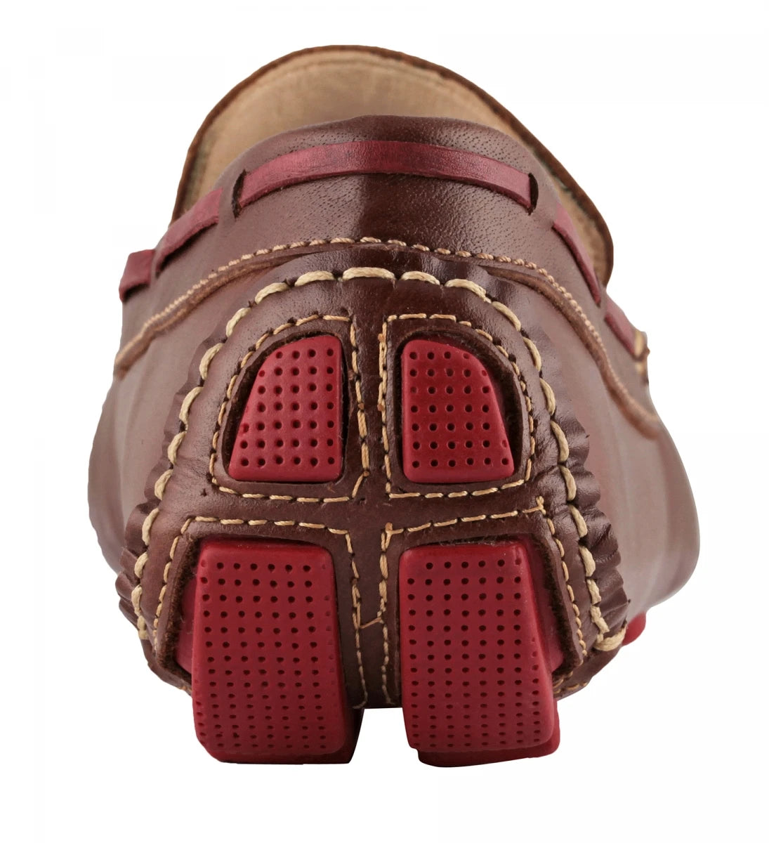 Pure Leather Dark Tan Driving Shoes - Morgan, ST2351CLTNRD