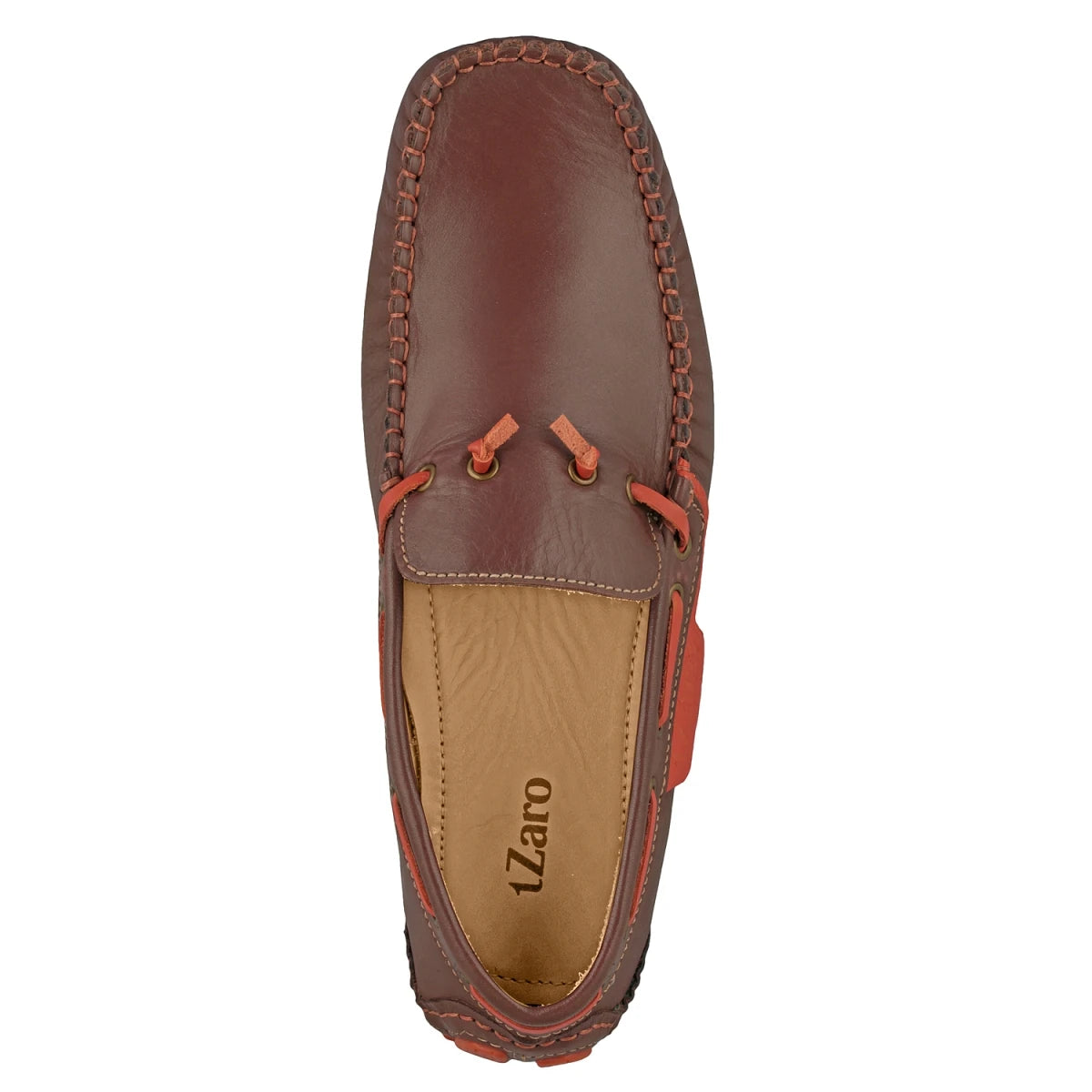 Pure Leather Brown Driving Shoes - Zimmer, ST2352TNUFO