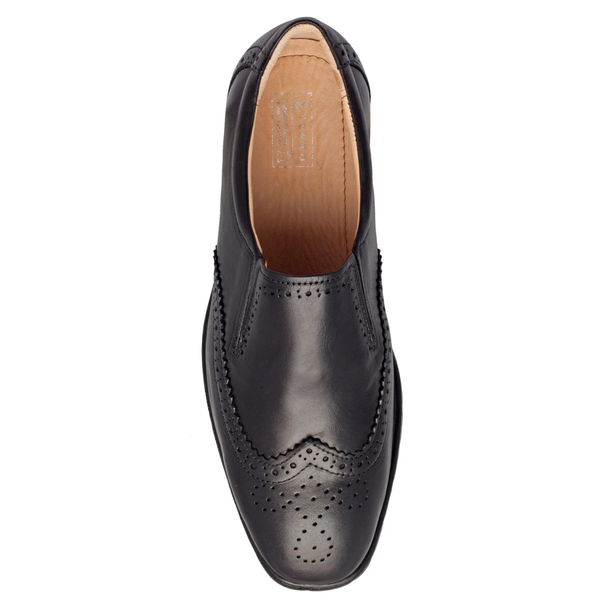 Pure Leather, Hard to Find, Black Brogues - Stud, STDBRG2521