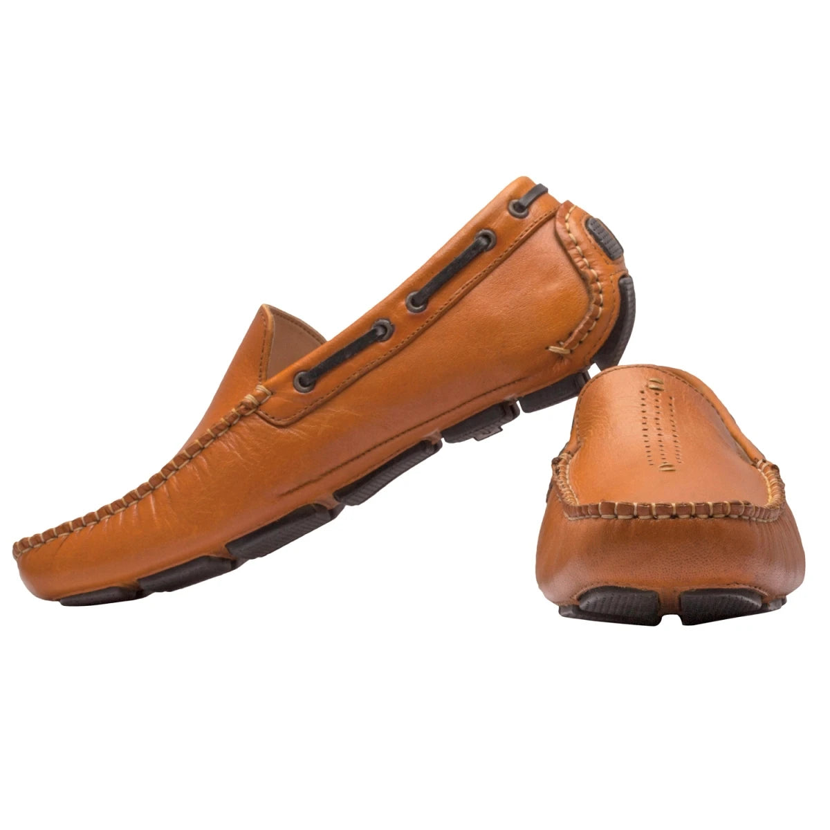 Pure Leather Tan Driving Shoes - STN2306TZCRNCH