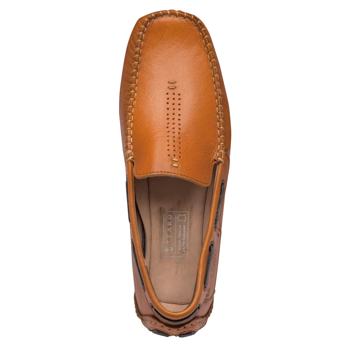 Pure Leather Tan Driving Shoes - STN2306TZCRNCH