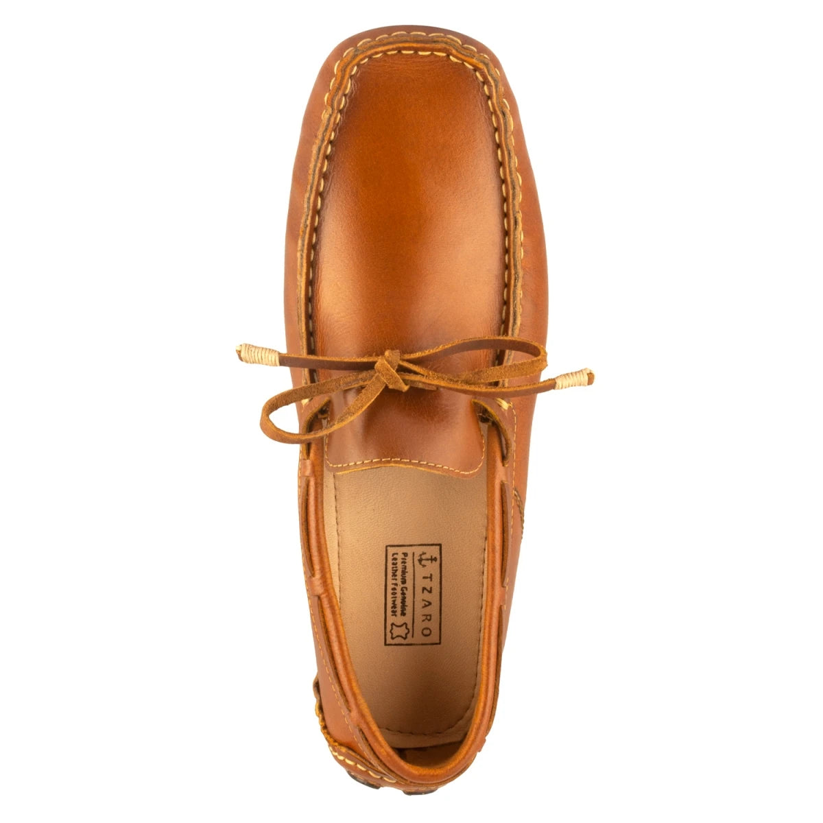 Pure Leather Tan Driving Shoes - STN2309TANOPU