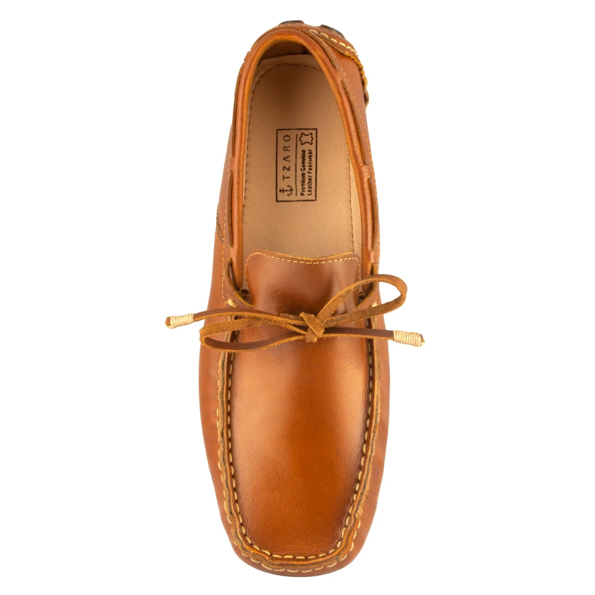 Pure Leather Tan Driving Shoes - STN2309TANOPU