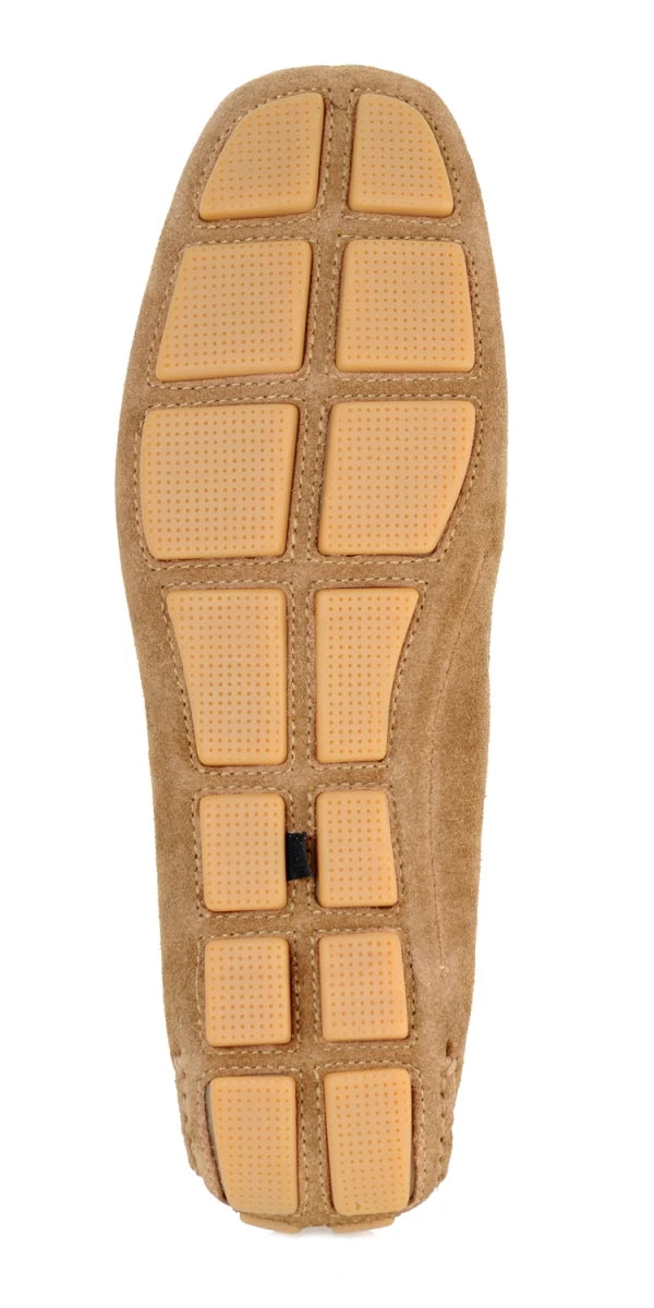 Pure Leather Tan Chocolate Driving Shoes - STN2311TWNBRW