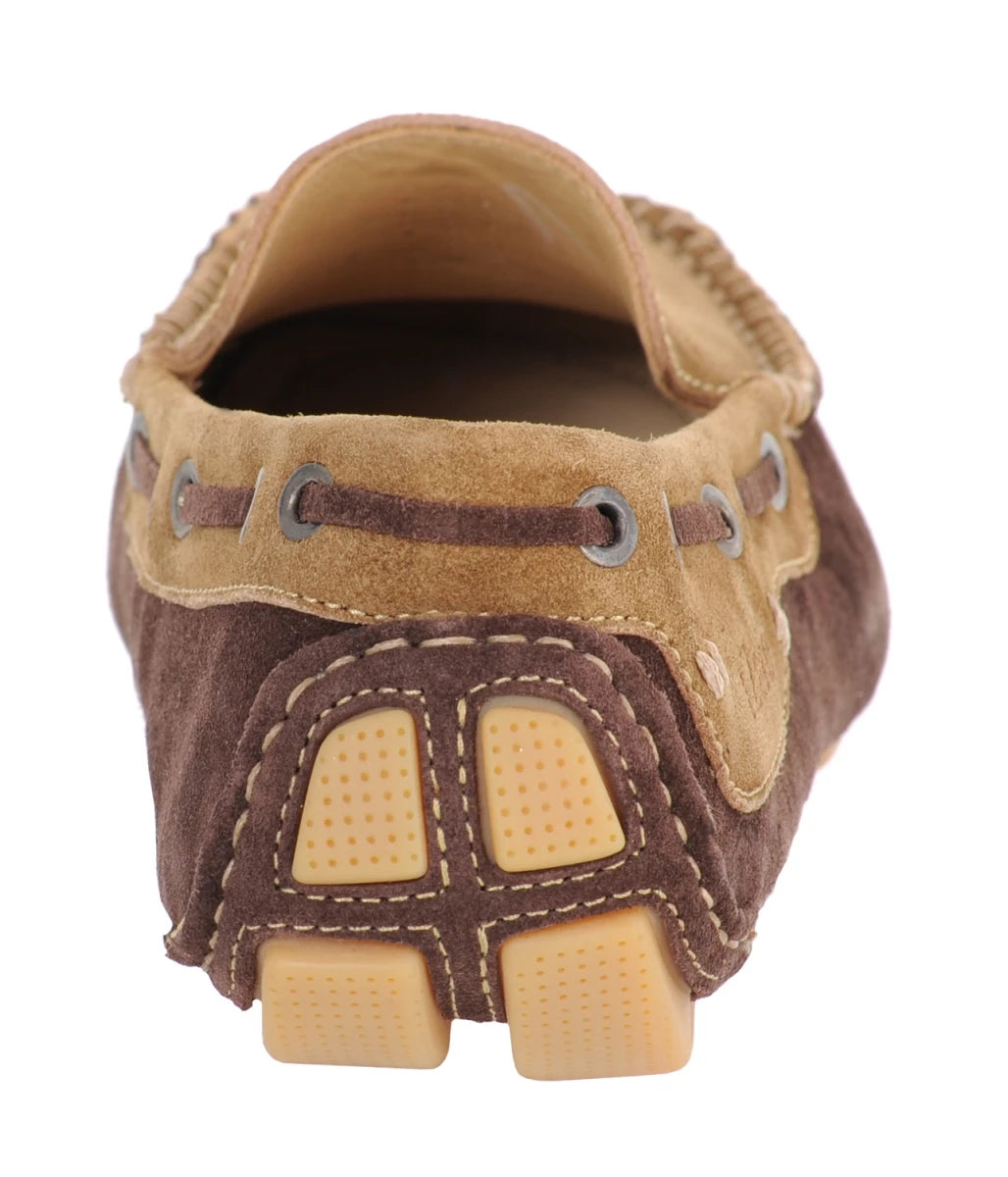 Pure Leather Tan Chocolate Driving Shoes - STN2311TWNSND