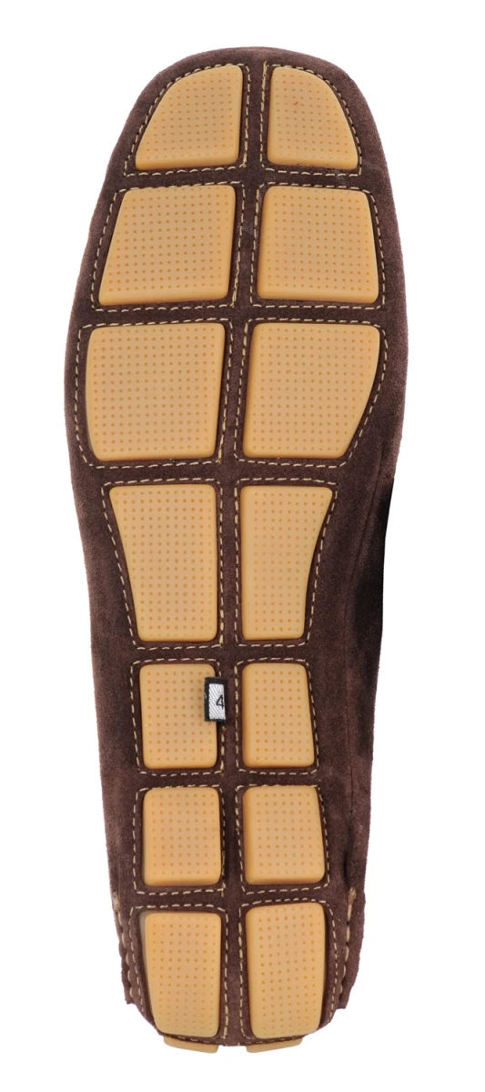 Pure Leather Tan Chocolate Driving Shoes - STN2311TWNSND