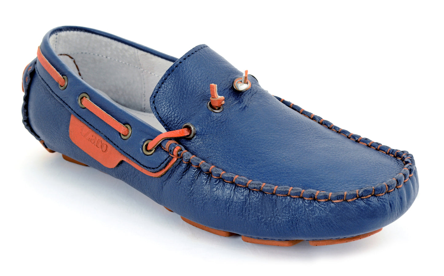 Pure Leather Blue Driving Shoes - STN2319OSCUFO