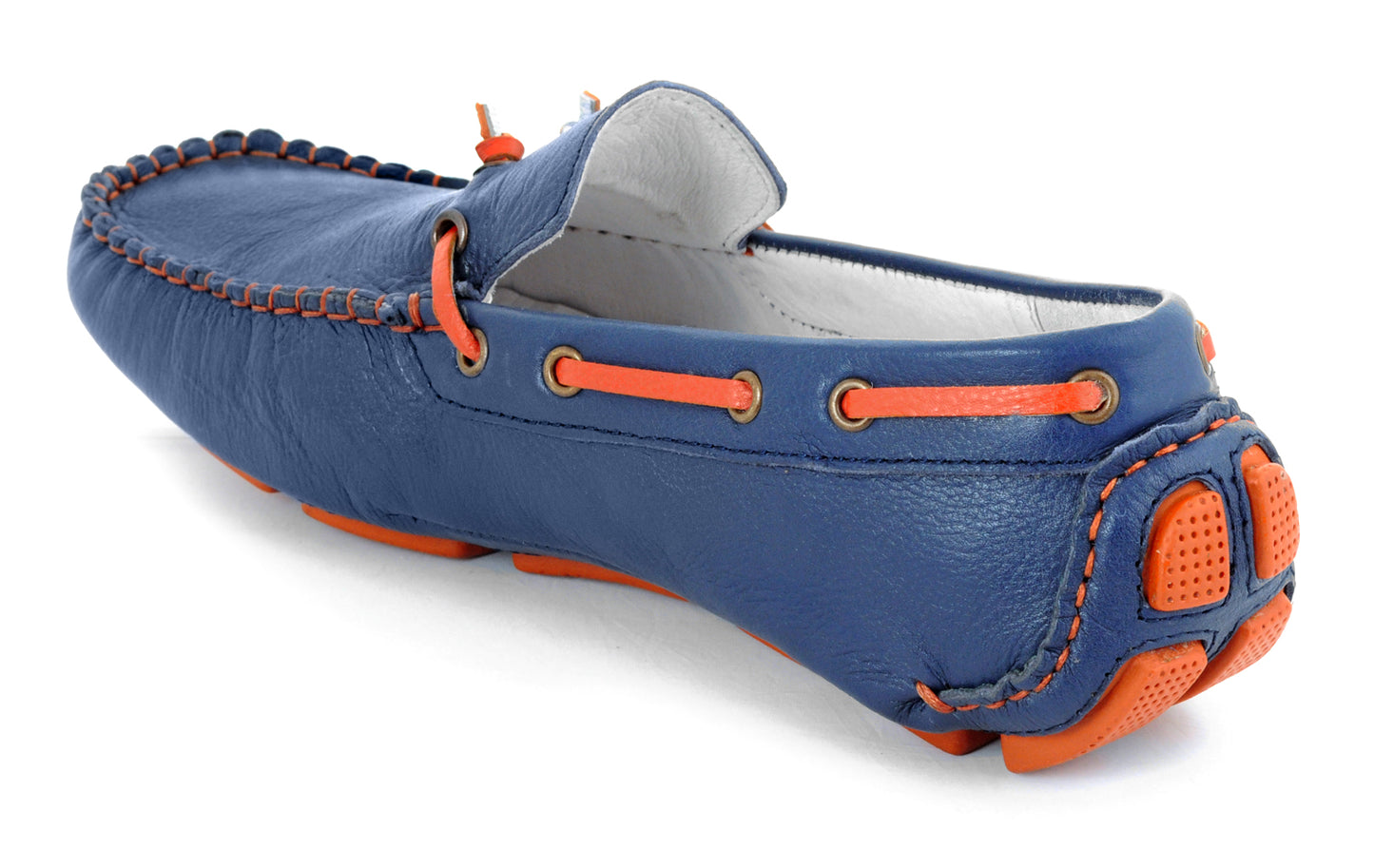 Pure Leather Blue Driving Shoes - STN2319OSCUFO