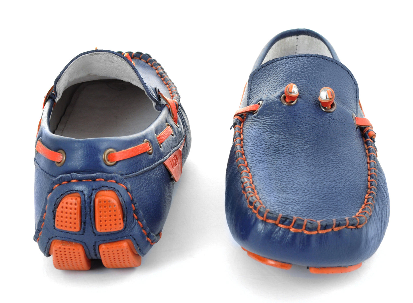 Pure Leather Blue Driving Shoes - STN2319OSCUFO