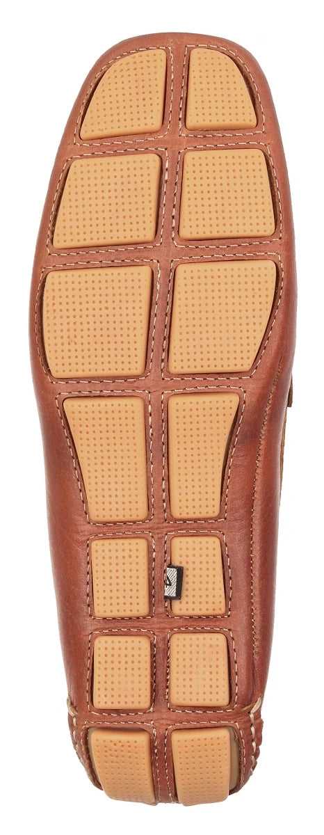 Pure Leather Tan Brown Driving Shoes - STN2330Morse
