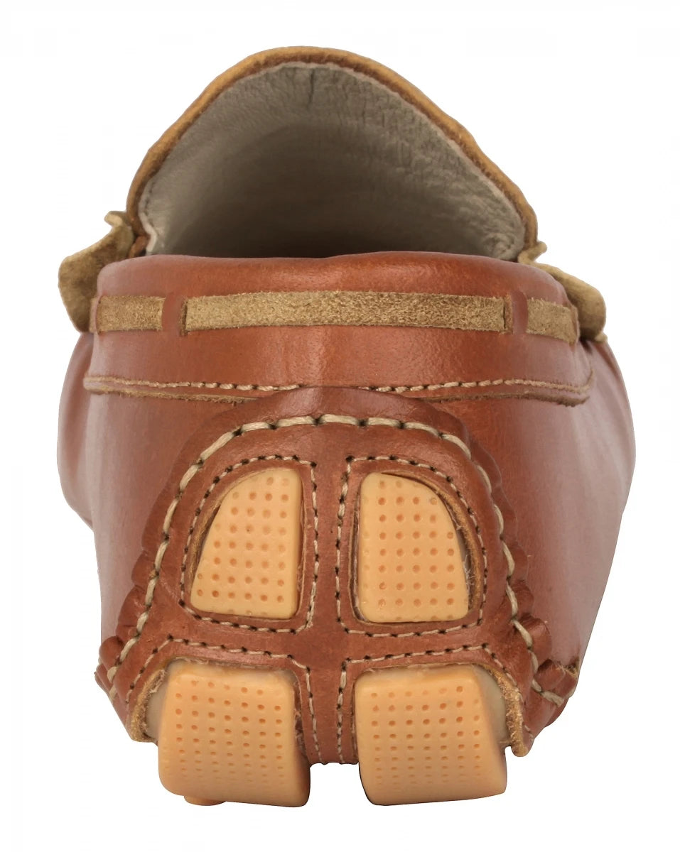 Pure Leather Tan Color Driving Shoes - STN2347TN14