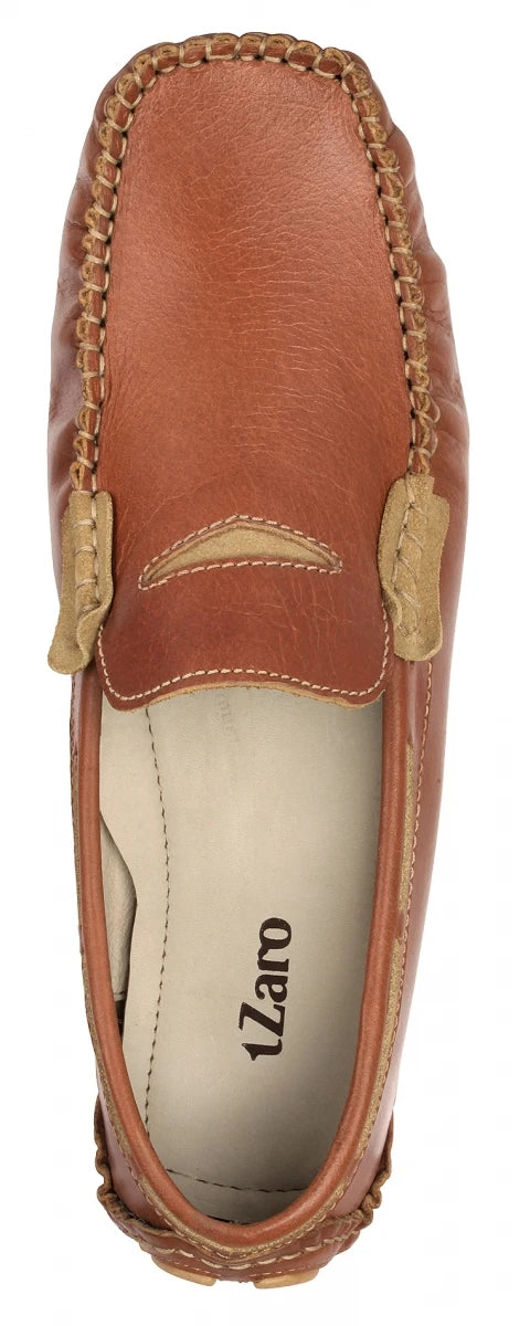 Pure Leather Tan Color Driving Shoes - STN2347TN14