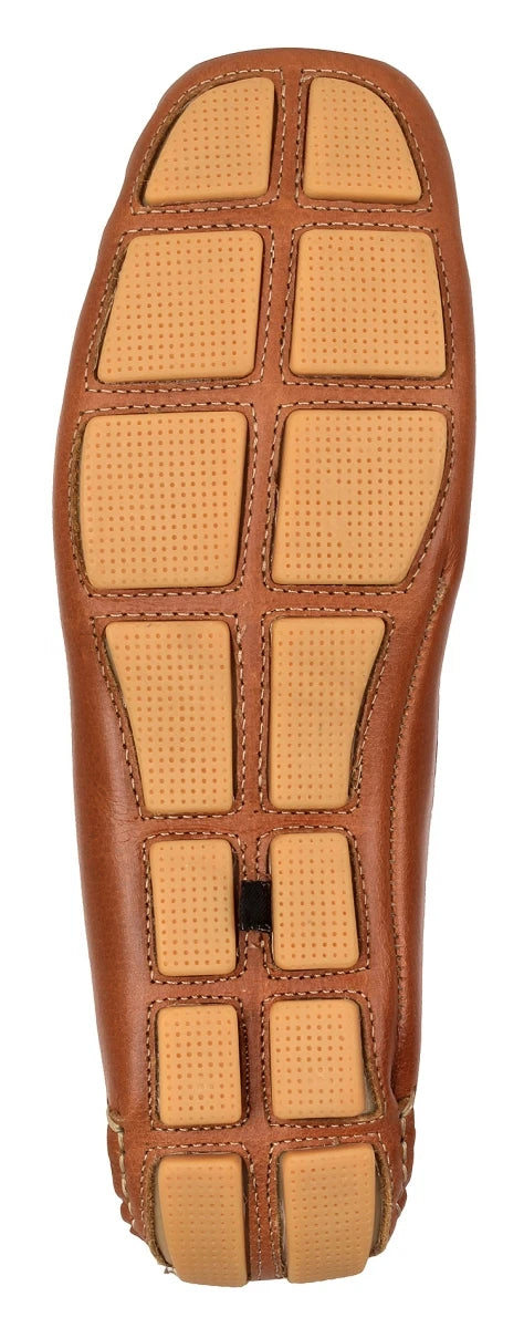 Pure Leather Tan Color Driving Shoes - STN2347TN14