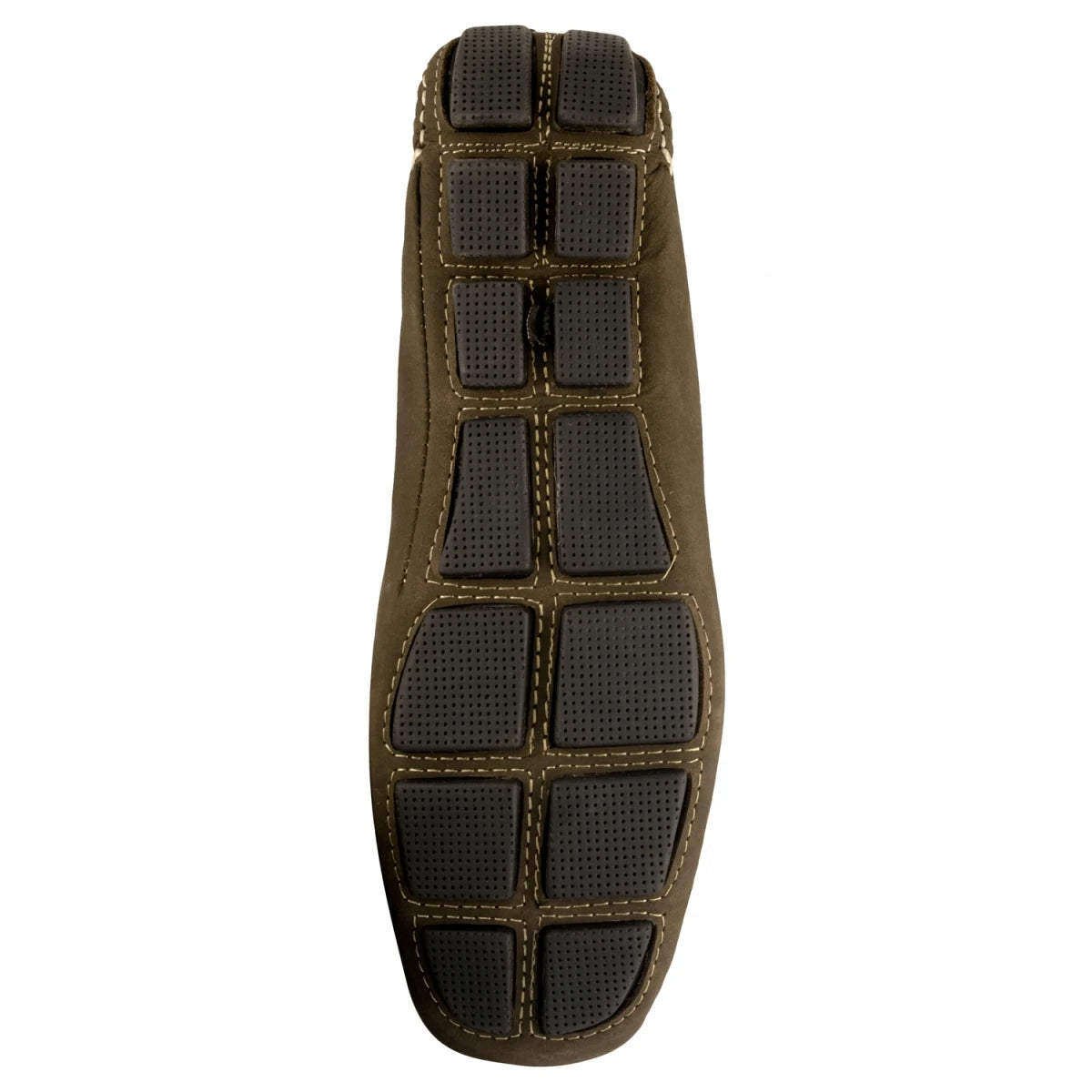TZARO Pure Leather Dark Olive Green Driving Shoes - STN2353NUDOLV
