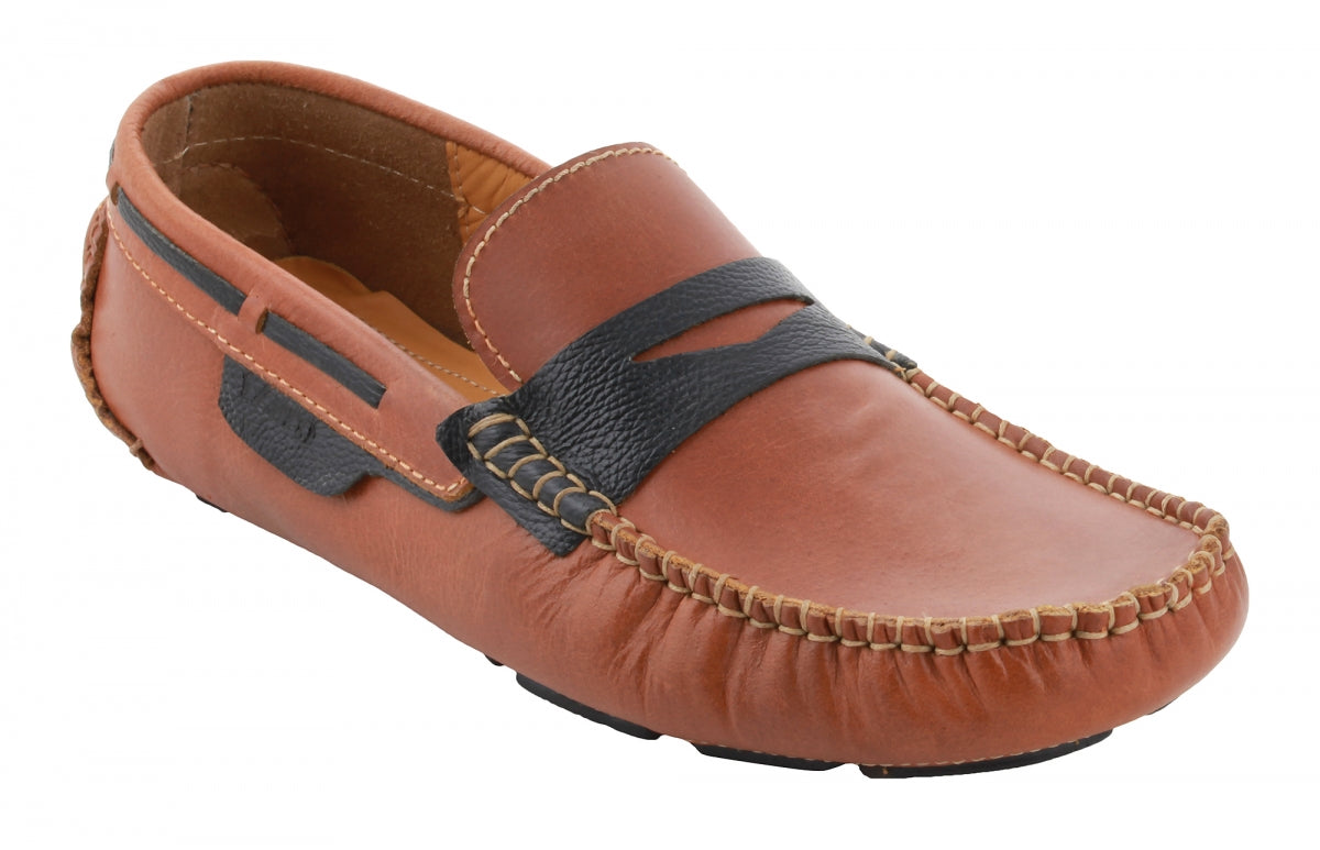 Men's Tan Color Leather Driving Shoes Online