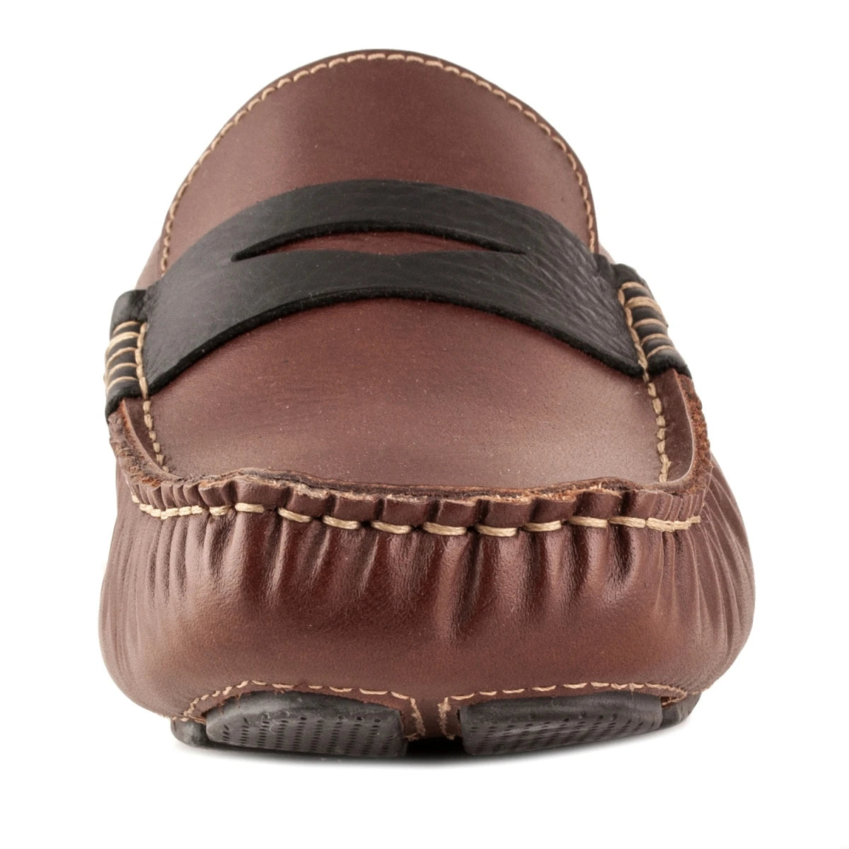 Pure Leather Tan Color Driving Shoes - STN23543TANOPU
