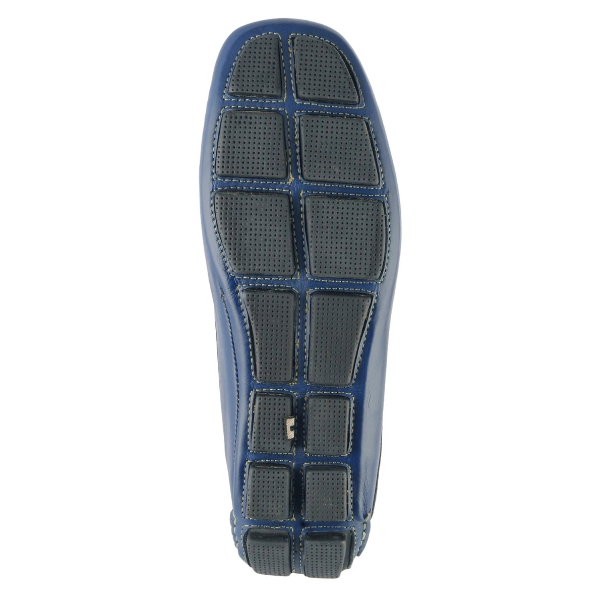 Pure Leather, Moc-toe Construction, Blue Driving Shoe - Saphire, STN2355NVY234