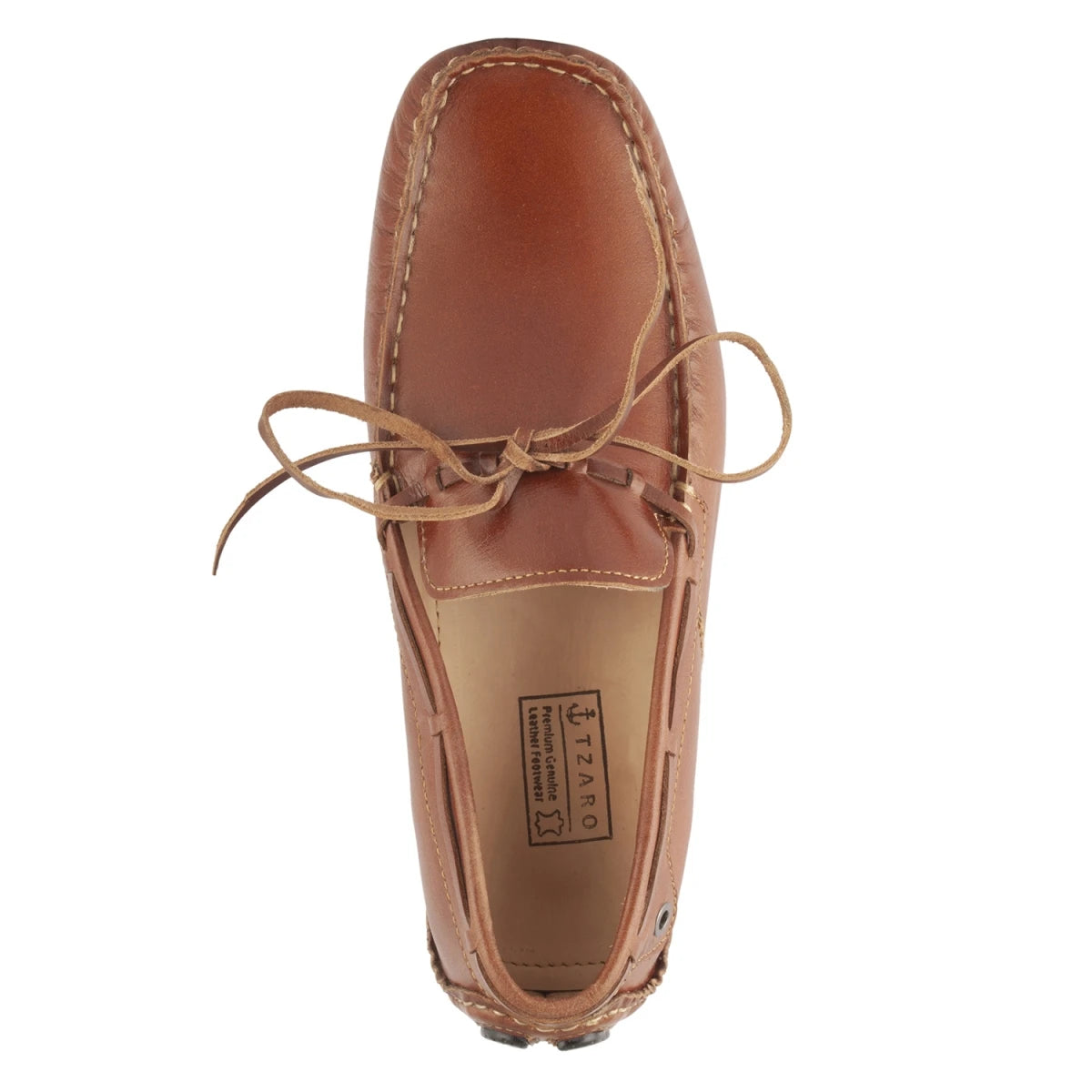 Pure Leather, Moc-toe Construction, Tan Driving Shoe- TANDD, STN2356TAN239