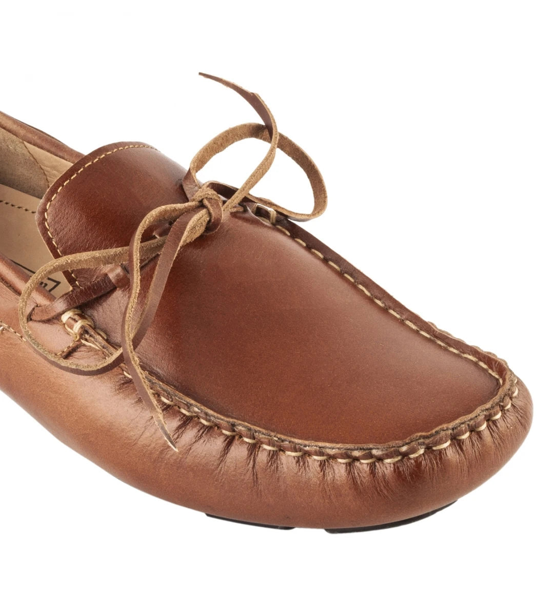 Pure Leather, Moc-toe Construction, Tan Driving Shoe- TANDD, STN2356TAN239