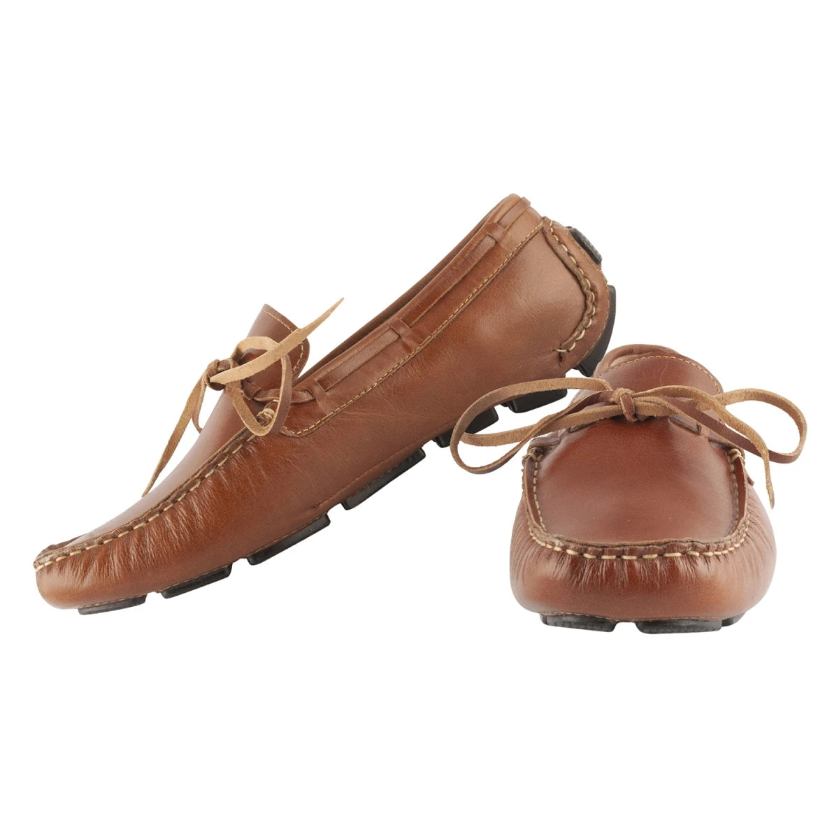 Pure Leather, Moc-toe Construction, Tan Driving Shoe- TANDD, STN2356TAN239