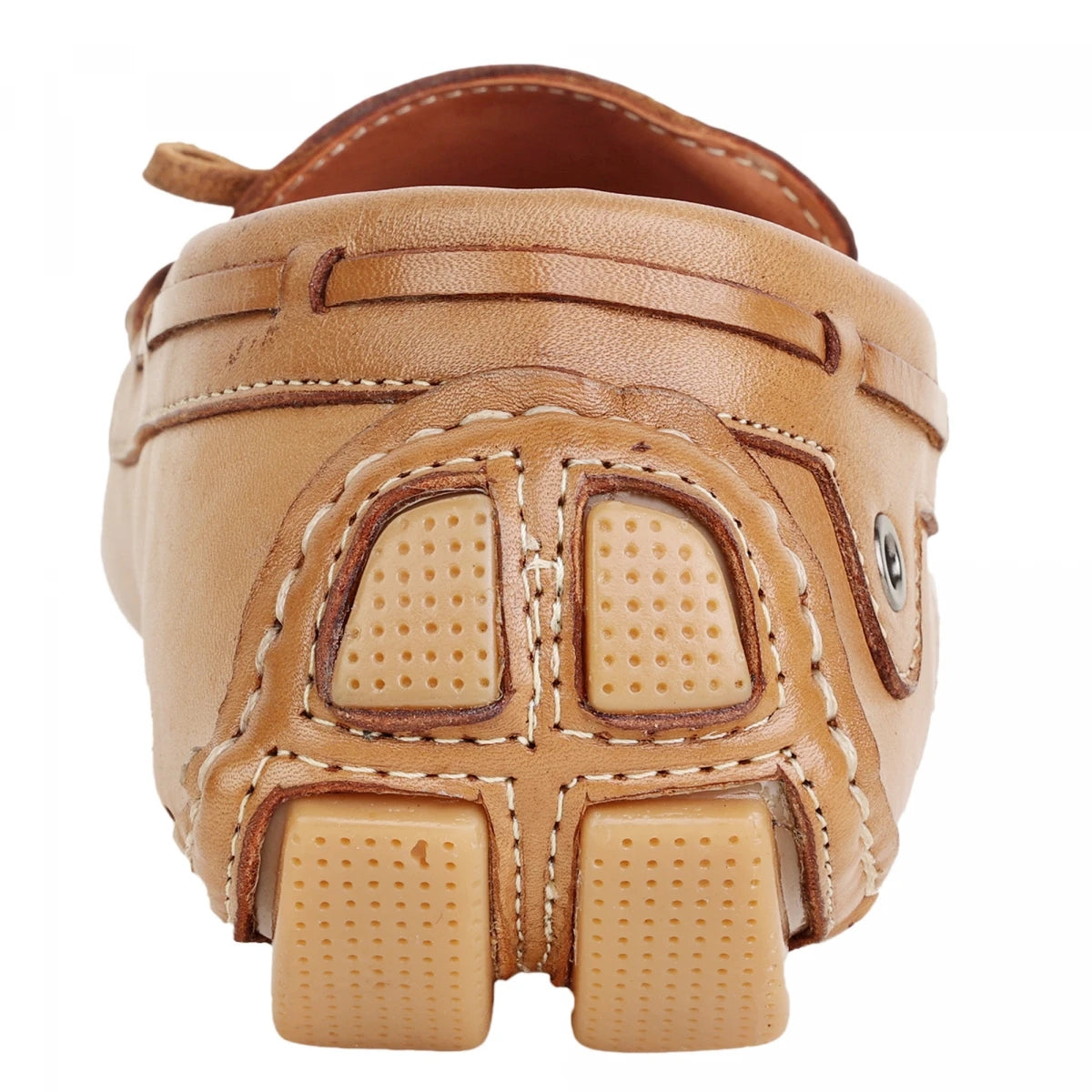 Pure Leather Light Tan Driving Shoe-STN2358LTN09