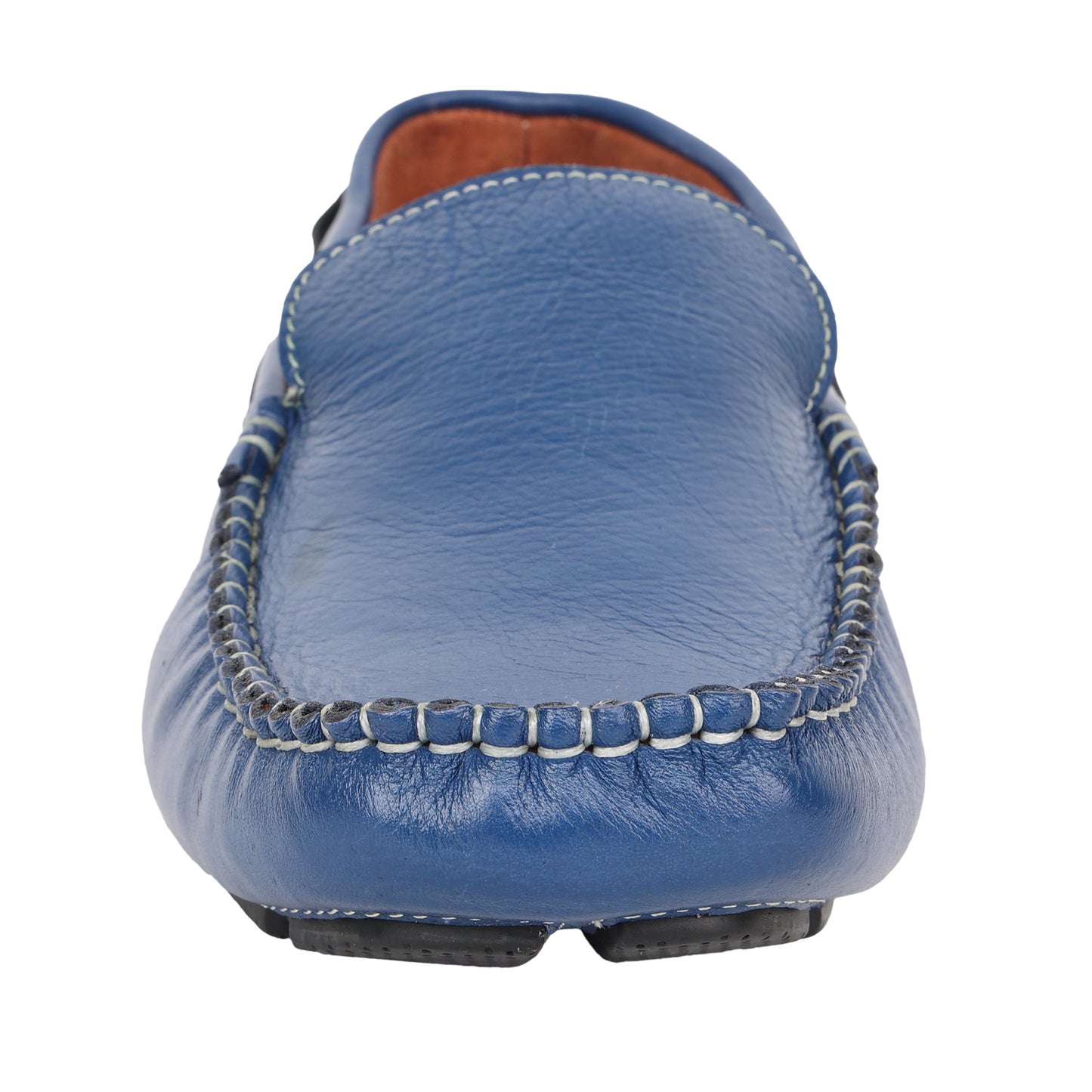 Pure Leather, Moc-toe Construction, Blue Driving Shoe, STN2360BLU49