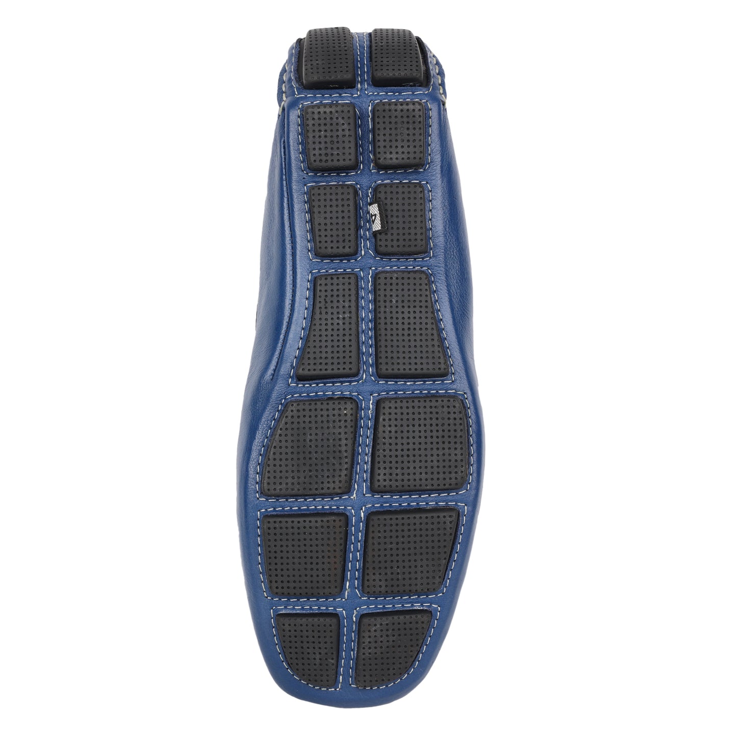 Pure Leather, Moc-toe Construction, Blue Driving Shoe, STN2360BLU49