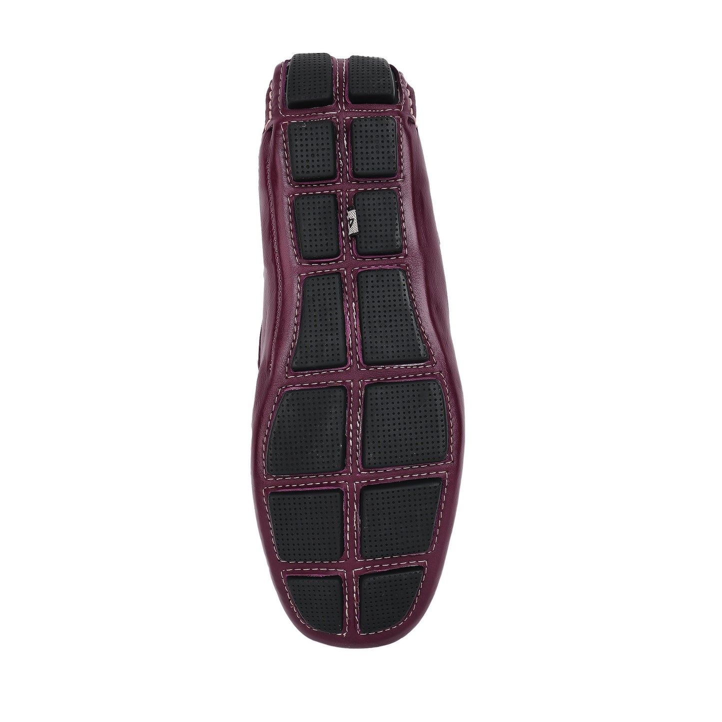 Pure Leather, Moc-toe Construction, Burgundy Color Driving Shoe, STN2361BURG