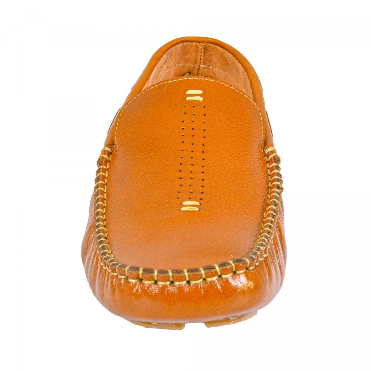 Pure Leather Driving Shoes with Rubber Sole- STN2362TZCRNC