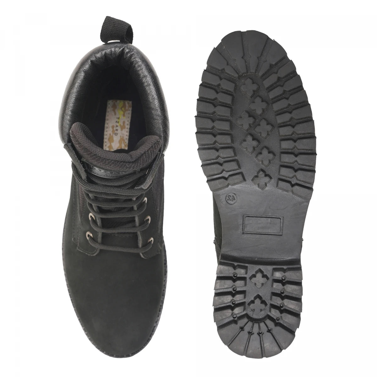 Pure Leather Rugged Boot : Sniper(Black), SniperBLK