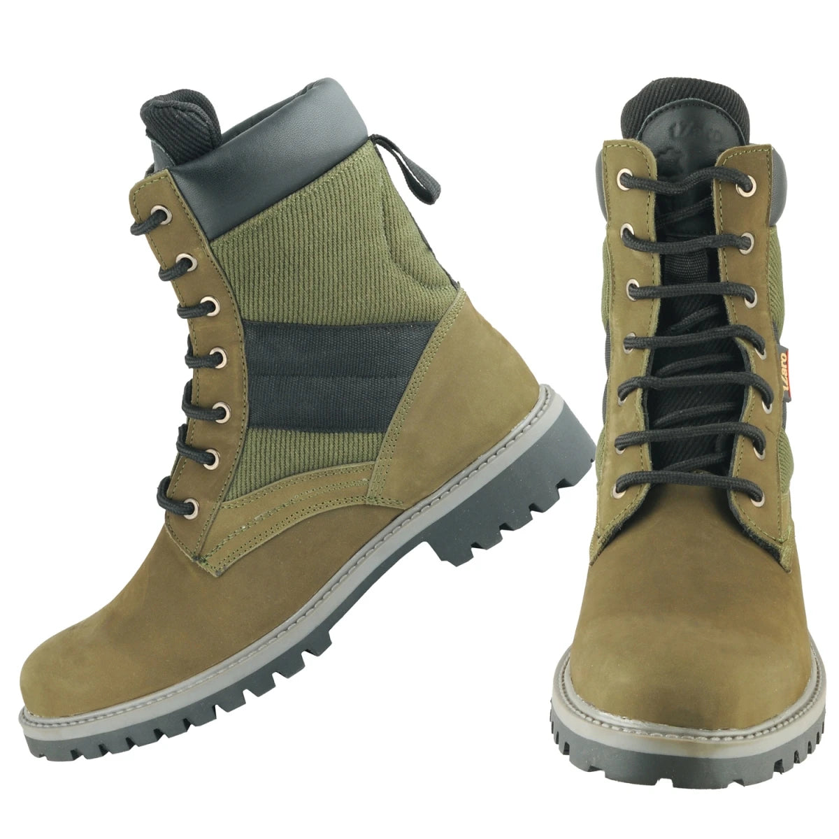 Pure Leather Rugged Boot : Sniper(Olive-Green), SniperOG